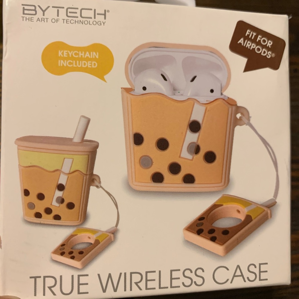 Cute Pearl Milk Boba Tea AirPods Case NIB